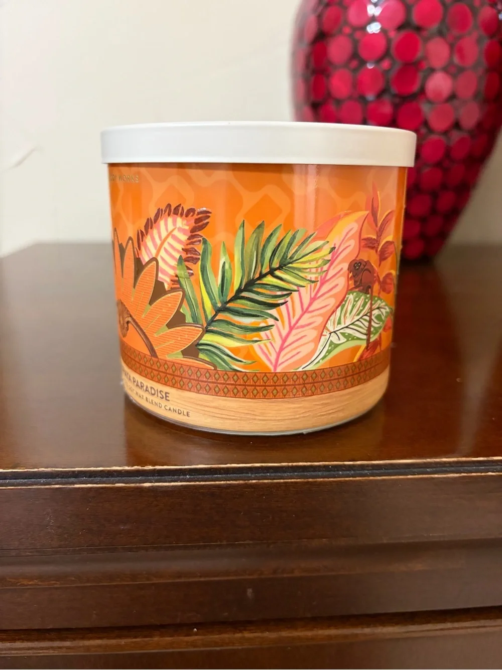 Bath & Body Works Mango Papaya Paradise Candle - Orange
